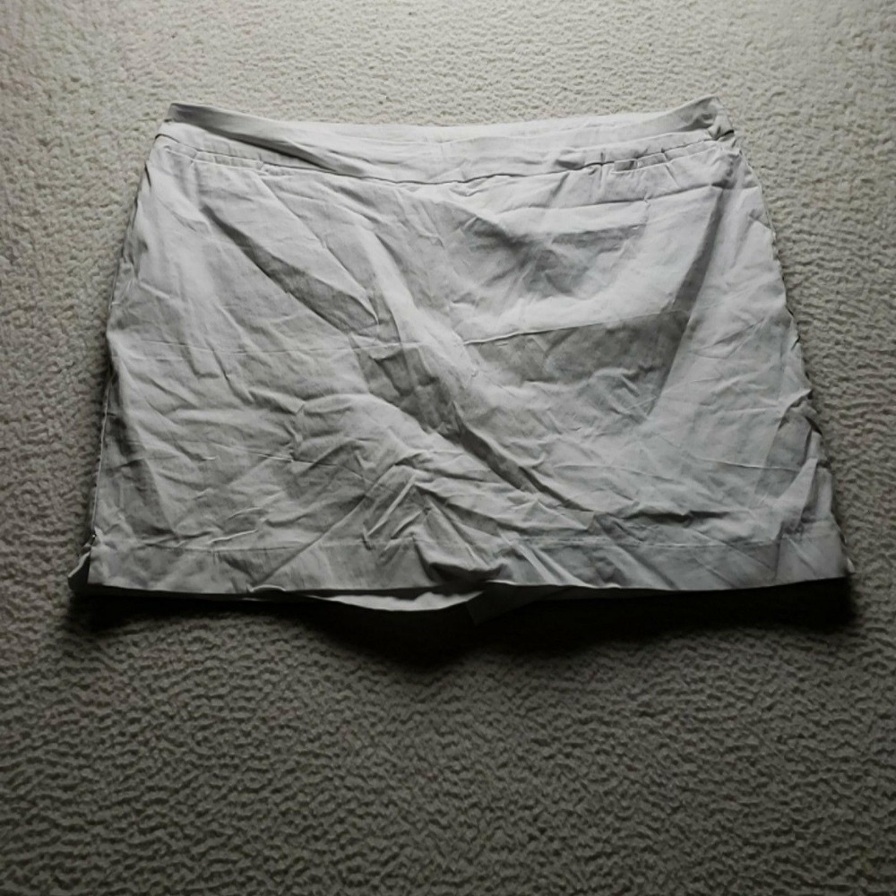 Prophecy Chino Shorts Womens Plus 22W White Flat Front Zip Pockets Casual Summer